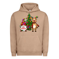 Pigment Burro merry christmas gnomes, reindeer Urban Hoodie - RanaPortraitStore