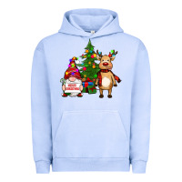 Pigment Grape Ice merry christmas gnomes, reindeer Urban Hoodie - RanaPortraitStore