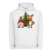 Pigment Lunar Rock merry christmas gnomes, reindeer Urban Hoodie - RanaPortraitStore