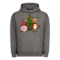 Pigment Tornado merry christmas gnomes, reindeer Urban Hoodie - RanaPortraitStore