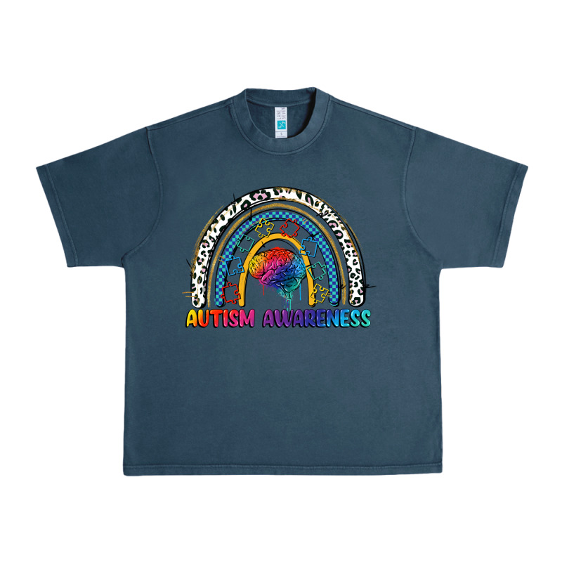 Autism Awareness Rainbow Urban Heavy Tee by FaDigitalArtStudio | Teevron