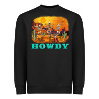 Black western skeleton Heavyweight Sweatshirt - AdoDesignShop
