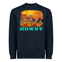 Navy western skeleton Heavyweight Sweatshirt - AdoDesignShop