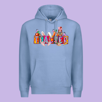 Teacher Easrter Day Premium Hoodie Designed By Racoondesign