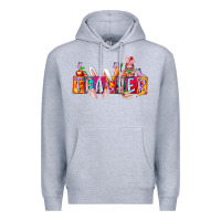 Heather Grey teacher easrter day Premium Hoodie - RacoonDesign