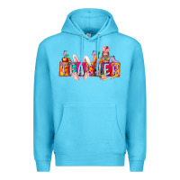 Ocean Blue teacher easrter day Premium Hoodie - RacoonDesign