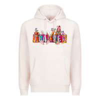 Pale Pink teacher easrter day Premium Hoodie - RacoonDesign