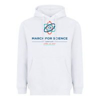 White march for science astronaut Heavyweight Hoodie - DesigneFamous