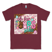 Burgundy Oh for peeps sake tumbler Easter Day Classic Tee - HowdyJamesFarm