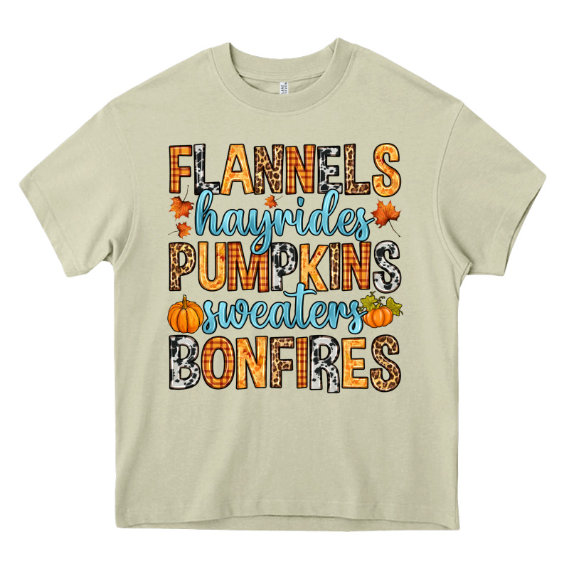 Flannels Hayrides Heavy Core Tee by RanaPortraitStore | Teevron