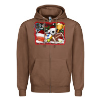 Chestnut christmas sports background Zipper Hoodie - AdoDesignShop