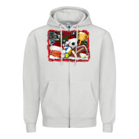 Dove Grey christmas sports background Zipper Hoodie - AdoDesignShop