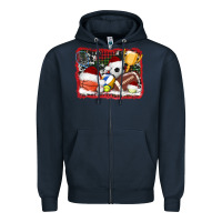 Navy christmas sports background Zipper Hoodie - AdoDesignShop