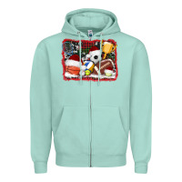 Seafoam christmas sports background Zipper Hoodie - AdoDesignShop