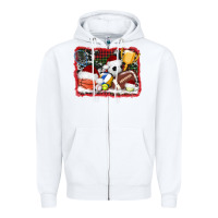 White christmas sports background Zipper Hoodie - AdoDesignShop