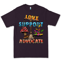 Plum Love support advocate Premium Tee - CowGirlArtShop