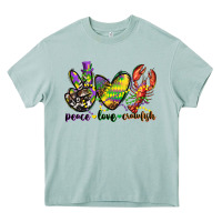 Arona peace love crawfish mardi gras Heavy Core Tee - CowGirlArtShop