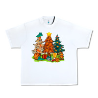 White christmas basketball trees bbs Urban Heavy Tee - BundleAndBundleShop