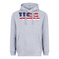 Heather Grey usa Heavyweight Hoodie - DesigneFamous