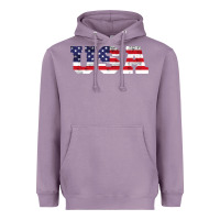 Lavender usa Heavyweight Hoodie - DesigneFamous