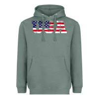 Sage usa Heavyweight Hoodie - DesigneFamous
