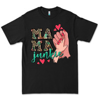 Black Mama Junkie Mother's Day Premium Tee - CowGirlArtShop