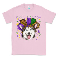 Bubblegum Pink mardi gras hat husky Classic Tee - RanaPortraitStore