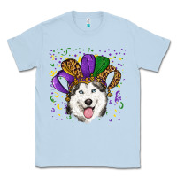 Dusty Blue mardi gras hat husky Classic Tee - RanaPortraitStore