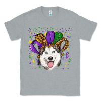 Heather Grey mardi gras hat husky Classic Tee - RanaPortraitStore