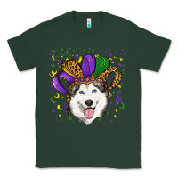 Sports Green mardi gras hat husky Classic Tee - RanaPortraitStore