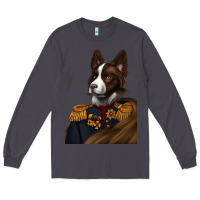 Smoke Pet Portraits, Custom Pet Portraits, Renaissance Pet Portraits, Long Sleeve Tee - RanaPortraitStore