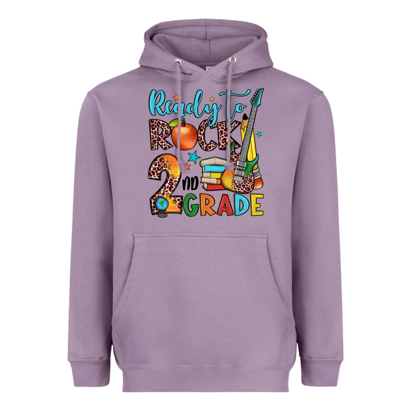 Ready To Rock 2nd Grade Heavyweight Hoodie by JahusDesignShop | Teevron