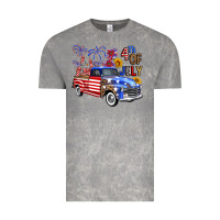 Cloud Rock Western Truck Fourth Of July America Vintage Tee - FaDigitalArtStudio