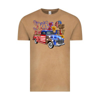 Vintage Camel Western Truck Fourth Of July America Vintage Tee - FaDigitalArtStudio
