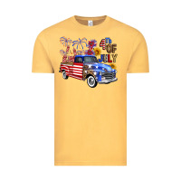 Western Truck Fourth Of July America Vintage Tee | Teevron