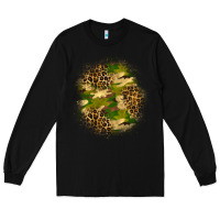 Black camouflage and leopard patch Long Sleeve Tee - BundleAndBundleShop
