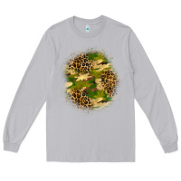 Moon Dust camouflage and leopard patch Long Sleeve Tee - BundleAndBundleShop