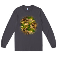 Smoke camouflage and leopard patch Long Sleeve Tee - BundleAndBundleShop