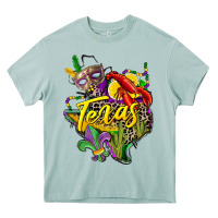 Arona texas map mardi gras Heavy Core Tee - CowGirlArtShop
