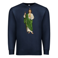 Navy san judas1 Premium Sweatshirt - JahusDesignShop