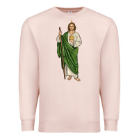 Pale Pink san judas1 Premium Sweatshirt - JahusDesignShop