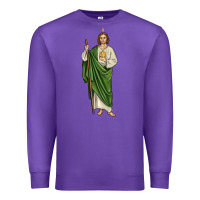 Purple san judas1 Premium Sweatshirt - JahusDesignShop
