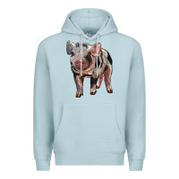 Blue Mist Baby Spotted Pig Premium Hoodie - LillyAllenDesigns