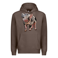 Coffee Baby Spotted Pig Premium Hoodie - LillyAllenDesigns