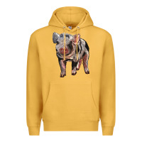 Mustard Baby Spotted Pig Premium Hoodie - LillyAllenDesigns