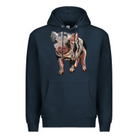 Navy Baby Spotted Pig Premium Hoodie - LillyAllenDesigns