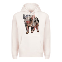 Pale Pink Baby Spotted Pig Premium Hoodie - LillyAllenDesigns