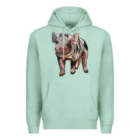 Seafoam Baby Spotted Pig Premium Hoodie - LillyAllenDesigns