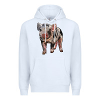 White Baby Spotted Pig Premium Hoodie - LillyAllenDesigns