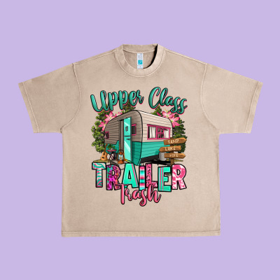 Upper Class Trailer Trash Urban Heavy Tee Designed By Ranaportraitstore